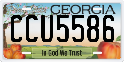 GA license plate CCU5586