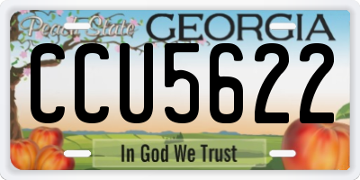 GA license plate CCU5622