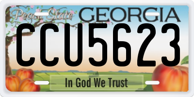 GA license plate CCU5623