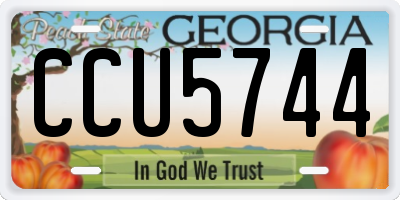 GA license plate CCU5744