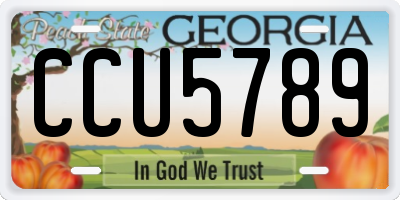 GA license plate CCU5789