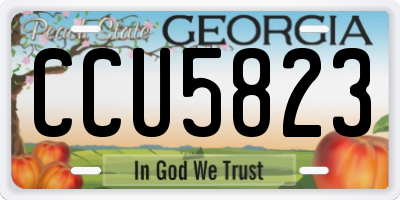 GA license plate CCU5823