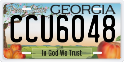 GA license plate CCU6048