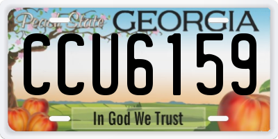 GA license plate CCU6159