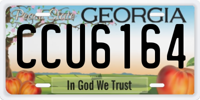 GA license plate CCU6164