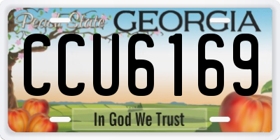 GA license plate CCU6169