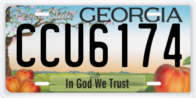 GA license plate CCU6174