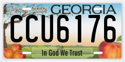 GA license plate CCU6176