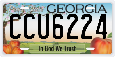 GA license plate CCU6224