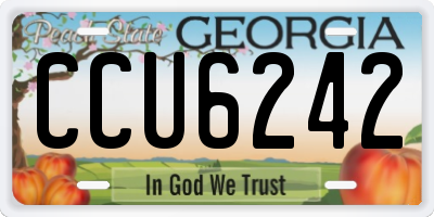 GA license plate CCU6242