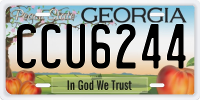 GA license plate CCU6244
