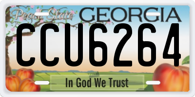 GA license plate CCU6264