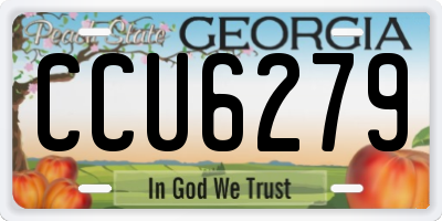 GA license plate CCU6279
