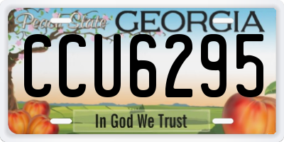 GA license plate CCU6295