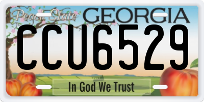 GA license plate CCU6529