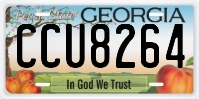 GA license plate CCU8264