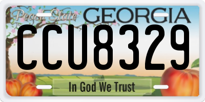 GA license plate CCU8329