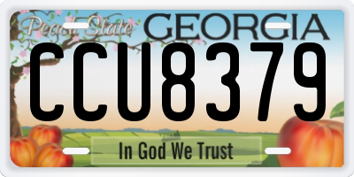GA license plate CCU8379