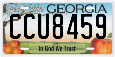 GA license plate CCU8459