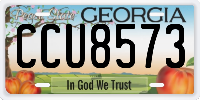 GA license plate CCU8573