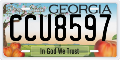 GA license plate CCU8597