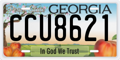 GA license plate CCU8621