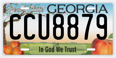GA license plate CCU8879