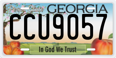 GA license plate CCU9057