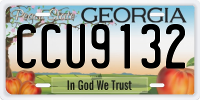 GA license plate CCU9132