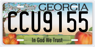 GA license plate CCU9155
