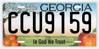 GA license plate CCU9159