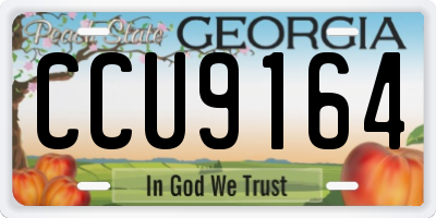 GA license plate CCU9164
