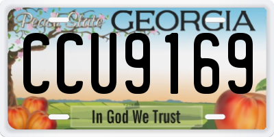 GA license plate CCU9169