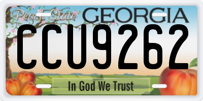 GA license plate CCU9262