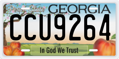 GA license plate CCU9264