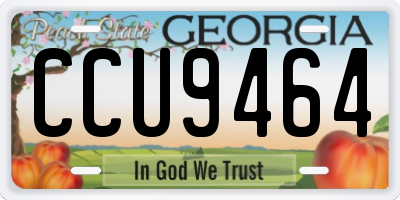 GA license plate CCU9464
