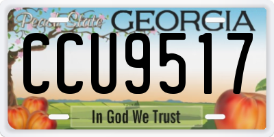 GA license plate CCU9517