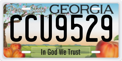 GA license plate CCU9529