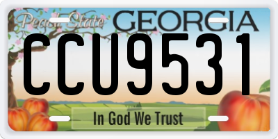 GA license plate CCU9531