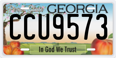 GA license plate CCU9573