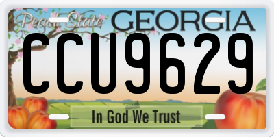 GA license plate CCU9629