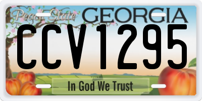 GA license plate CCV1295
