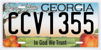 GA license plate CCV1355