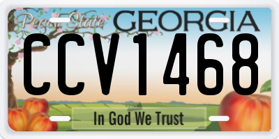 GA license plate CCV1468