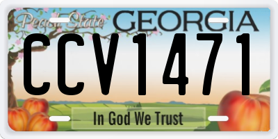 GA license plate CCV1471