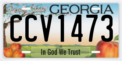 GA license plate CCV1473