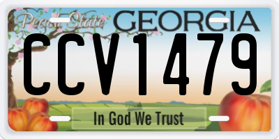 GA license plate CCV1479