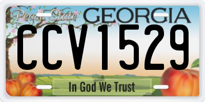 GA license plate CCV1529