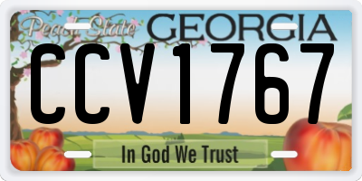 GA license plate CCV1767