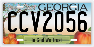 GA license plate CCV2056